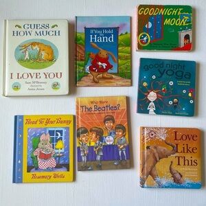 7x bundle assorted kids children's books reading hardcover baby toddler